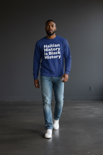 Sudadera unisex "La historia haitiana es historia negra"