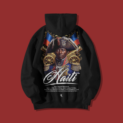Sudadera con capucha unisex Jean Jacques Dessalines